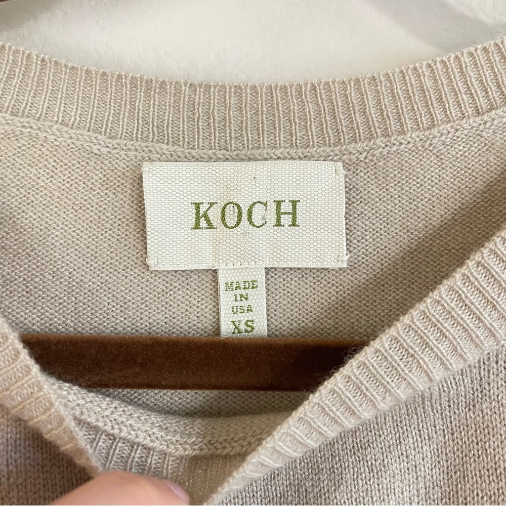 KOCH Polar Bear Merino Wool-Cashmere Blend Dolman Sweater Size‎ XS - Picture 2 of 7